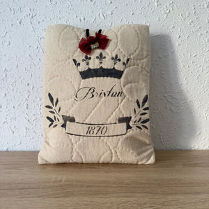 Funda de tela para libros artesanal · Brixton 1870